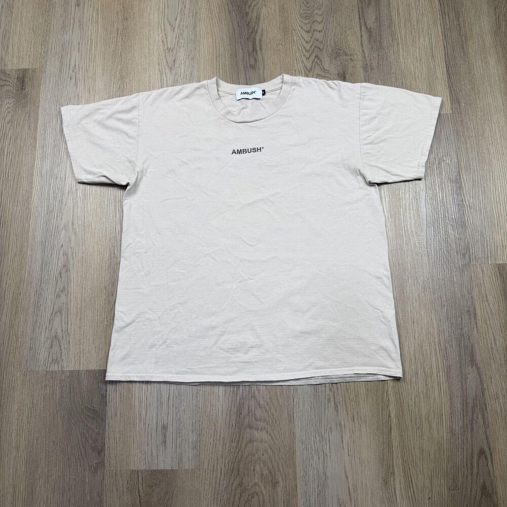 Ambush Shirt Mens XL Beige XL Logo Version Limited Edition Graphic Tee Tokyo